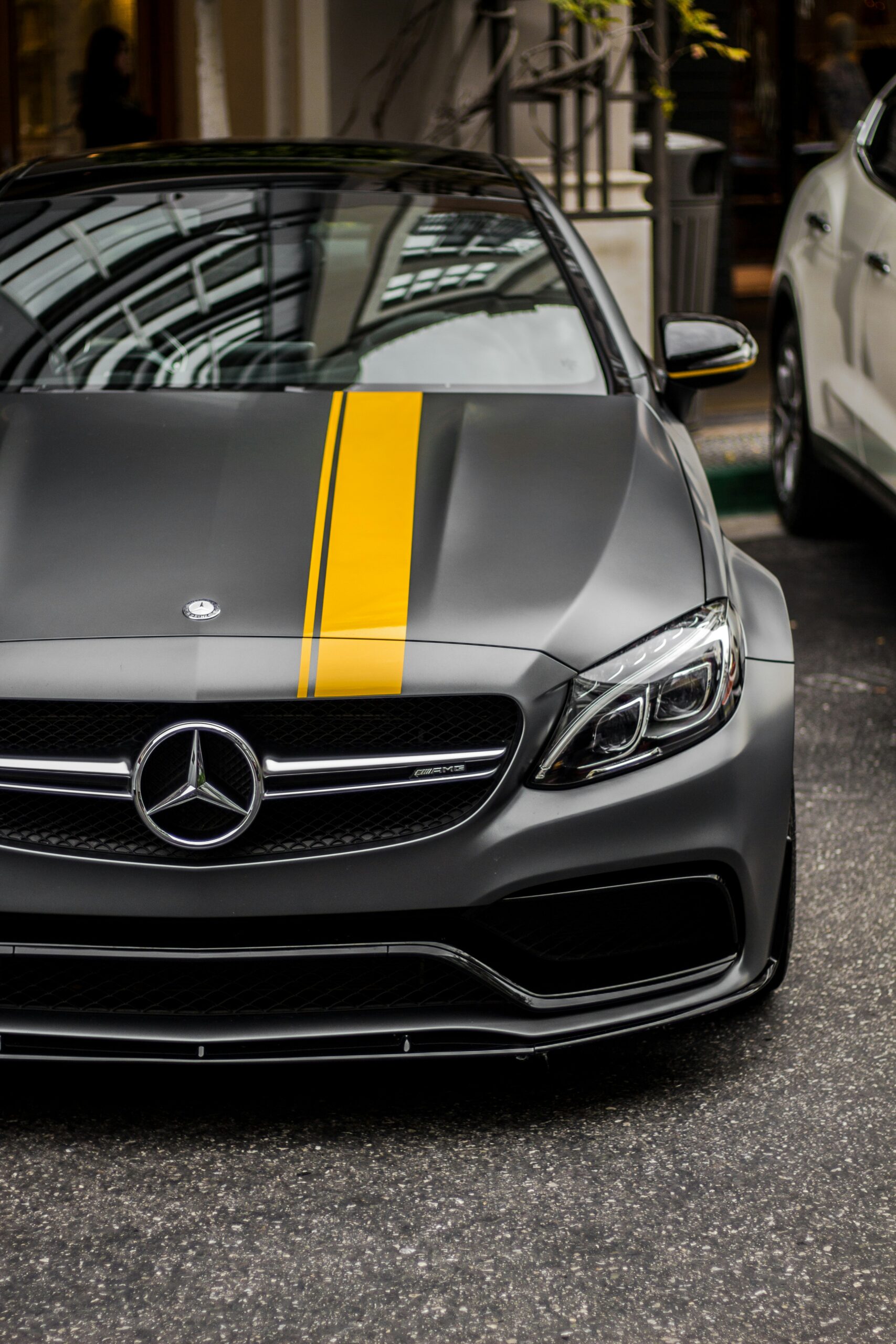 grey-mercedes-outside